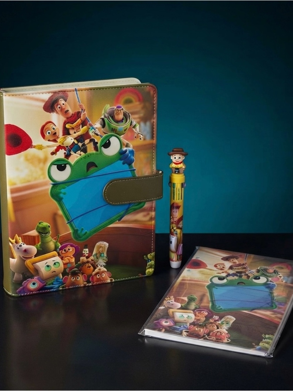 Toy Story Kids Journal Set with Green Frog Cover & Pen